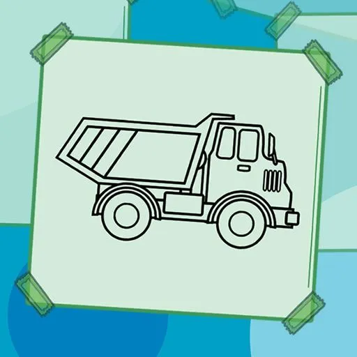 Truck Coloring Book